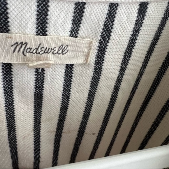 Madewell Striped Lace-Up Top Size X-Small - Picture 12 of 16